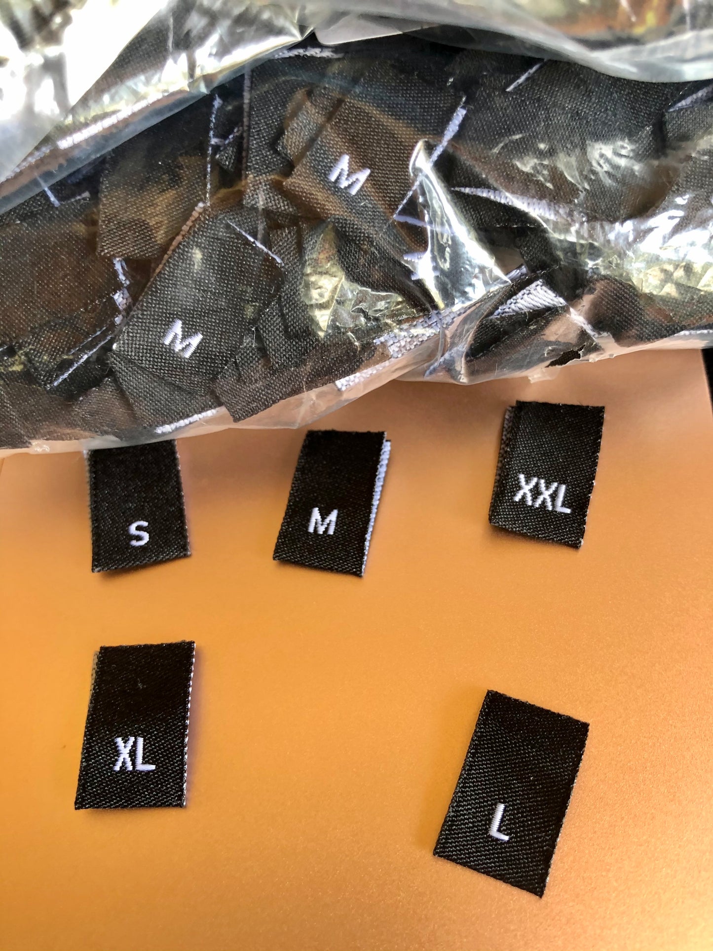WOVEN SIZE LABELS (XXS-XXXL)